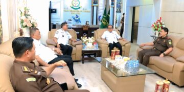 Kajati Maluku dan Wali Kota Ambon Bahas Persiapan Pembangunan Kantor Baru