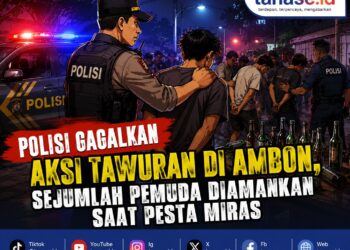 Polisi Gagalkan Aksi Tawuran di Ambon, Sejumlah Pemuda Diamankan saat Pesta Miras