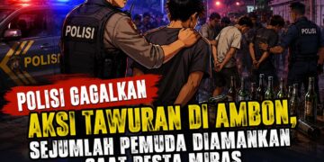 Polisi Gagalkan Aksi Tawuran di Ambon, Sejumlah Pemuda Diamankan saat Pesta Miras