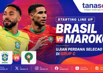 Starting Line Up Brasil vs Maroko: Ujian Perdana Selecao di Grup C