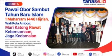 Pawai Obor Sambut Tahun Baru Islam 1 Muharram 1448 Hijriah, Wali Kota Ambon: Mari Katong Rawat Kebersamaan, Jaga Kedamaian