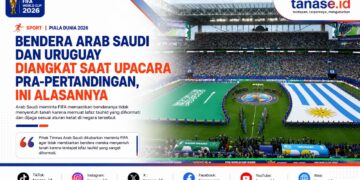 Bendera Arab Saudi dan Uruguay Diangkat Saat Upacara Pra-Pertandingan, Ini Alasannya
