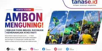 Ambon Menguning! Ribuan Fans Brasil Rayakan Kemenangan atas Haiti