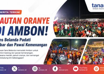 Lautan Oranye di Ambon, Fans Belanda Padati Nobar dan Pawai Kemenangan
