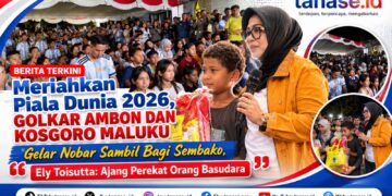Meriahkan Piala Dunia 2026, Golkar Ambon dan Kosgoro Maluku Gelar Nobar Sambil Bagi Sembako, Ely Toisutta: Ajang Perekat Orang Basudara​